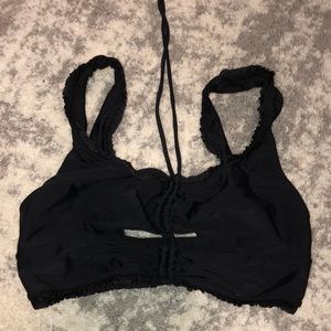 Free People Bikini Top Black Small